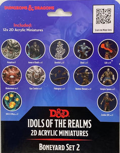 D&D Idols of the Realms 2D Acrylic Miniatures Boneyard Set 2 - The Comic Warehouse 