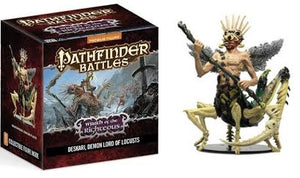 Pathfinder Battles Wrath Of The Righteous : Deskari, Demon Lord Of Locusts Prepainted Plastic Figures - The Comic Warehouse