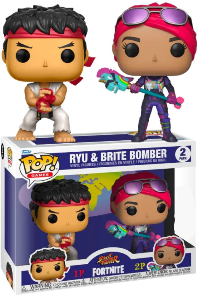 POP Games 2 Pack Ryu & Brite Bomber