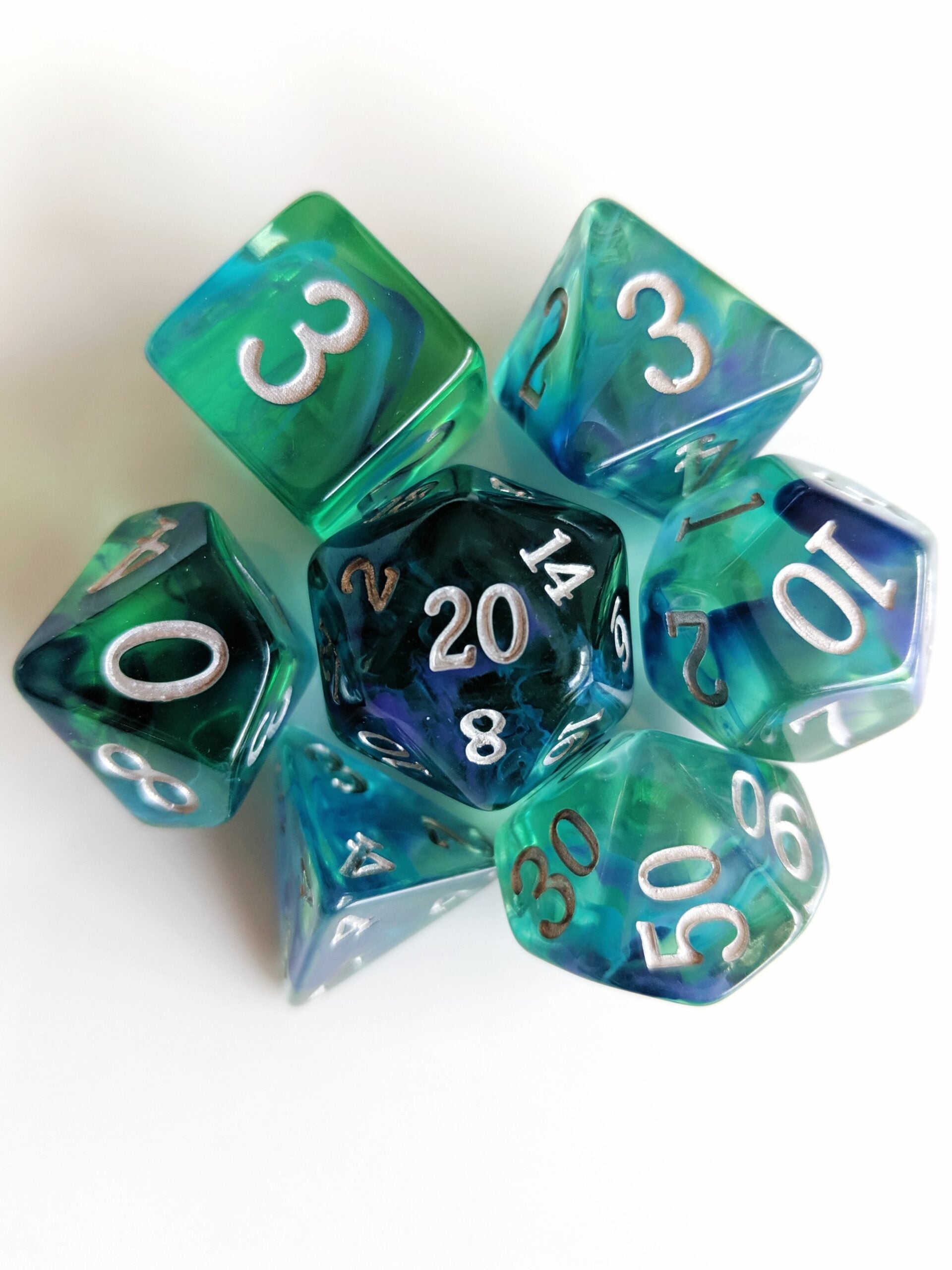 Flourite Nebula Dice 7 Piece Set - Comic Warehouse