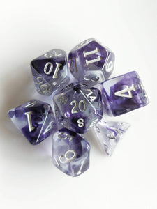 Black Diamond Nebula Dice 7 Piece Set - Comic Warehouse