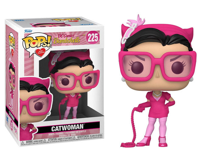 POP 225 With Purpose Catwoman - Breast Cancer Awareness - The Comic Warehouse