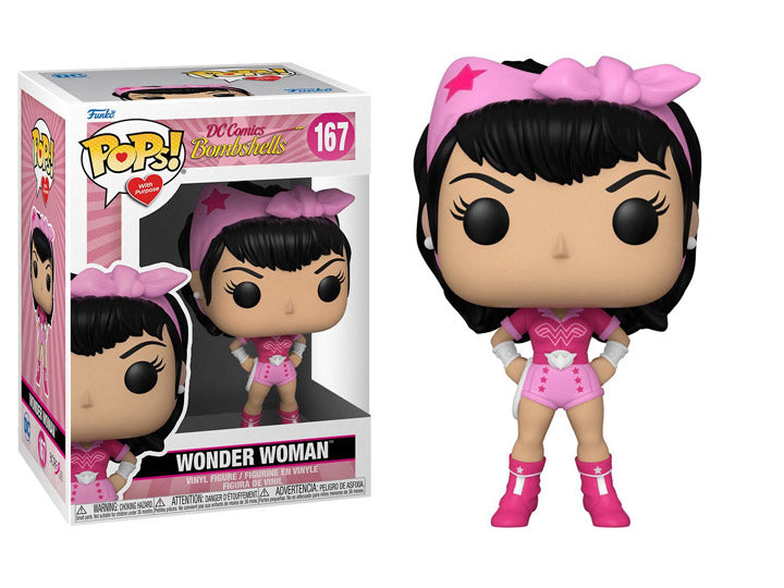 POP 167 With Purpose Wonder Woman - Breast Cancer Awareness - The Comic Warehouse