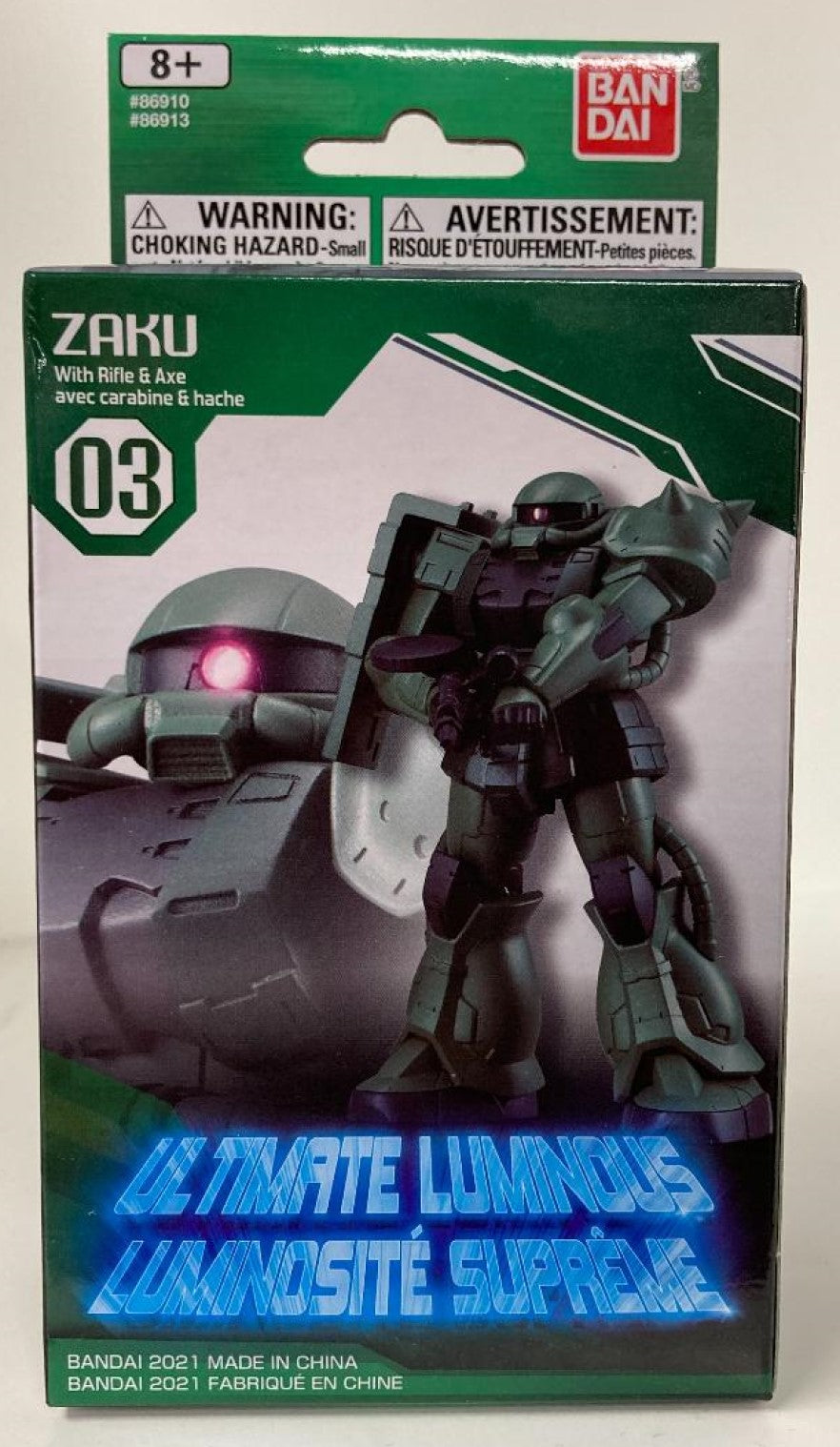 Gundam Zaku With Rifle & Axe Ultimate Luminous - The Comic Warehouse