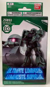 Gundam Zaku With Rifle & Axe Ultimate Luminous - The Comic Warehouse