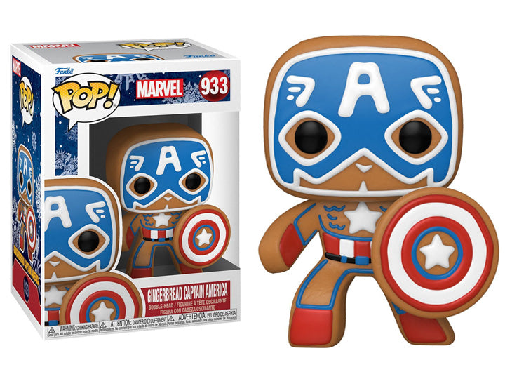 POP 933 Marvel Gingerbread Captain America - The Comic Warehouse