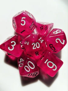 Pink Ruby Nebula Dice 7 Piece Set - Comic Warehouse