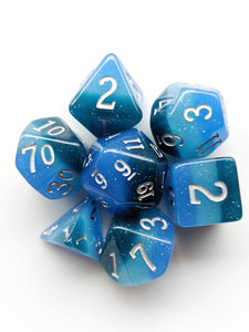 Elemental Deep Ocean Resin 7 Dice Set - Comic Warehouse