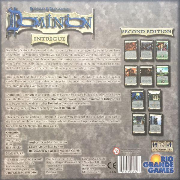Dominion Intrigue Second Edition Expansion