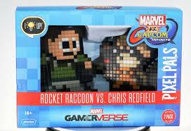 Rocket Raccoon vs Chris Redfield Pixel Pals 2 Pack