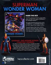 Superman & Wonder Woman Figurines with Special Edition Guide