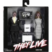 They Live: Alien Two Pack (Clothed) Neca Figures (PACKAGE HAS BEEN OPENED)