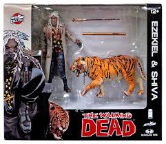 The Walking Dead: Ezekiel & Shiva McFarlane Toys (Skybound Exclusive Bloody) Figure