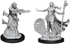 D&D Human Wizard Unpainted Miniatures - The Comic Warehouse