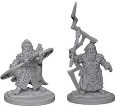 Pathfinder Battles Dwarf Male Sorcerer Unpainted Miniatures - The Comic Warehouse