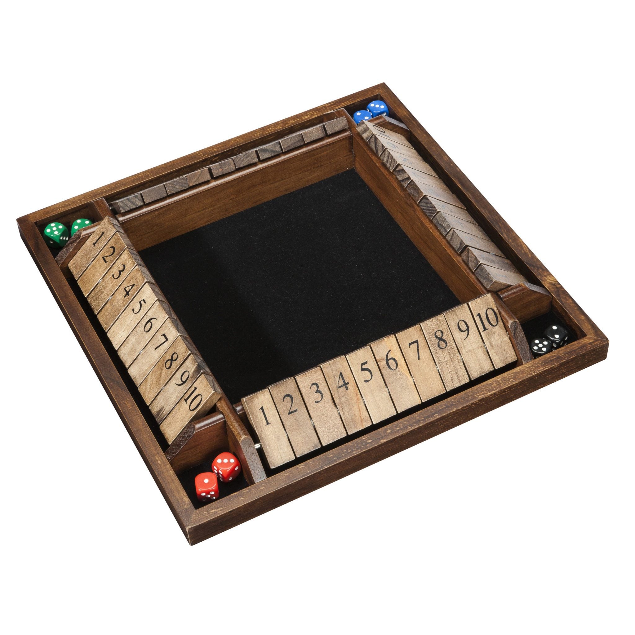 Four Player Shut the Box (Box corner has dent in it but product fine)