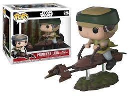 POP 228 Star Wars Princess Leia With Speeder Bike