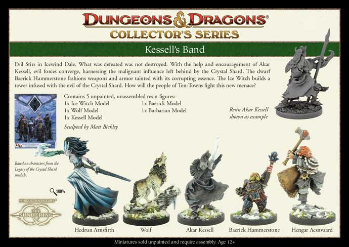 D&D Collector's Series Kessell's Band Unpainted Miniatures - The Comic Warehouse