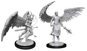 D&D Deva & Erinyes Unpainted Miniature - The Comic Warehouse