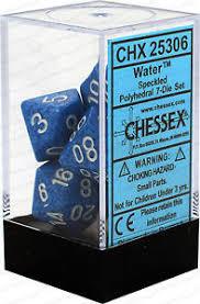 Chessex Polyhedral 7-Die Set - Speckled - Water - Comic Warehouse