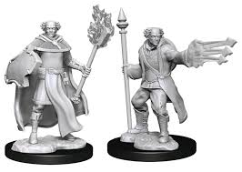 D&D Multiclass Cleric + Wizard Unpainted Miniatures - The Comic Warehouse