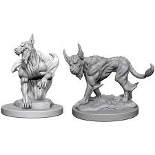 D&D Blink Dogs Unpainted Miniatures - The Comic Warehouse