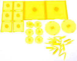 Dungeons & Dragons D&D Attack Wing Miniatures Game Yellow Base & Pegs