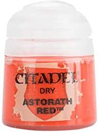 Warhammer Citadel Paint: DRY Astorath Red