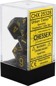 Chessex Polyhedral 7-Die Set - Speckled - Urban Camo - Comic Warehouse