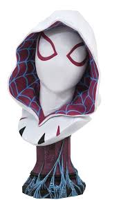 Spider-Gwen(Ghost): Marvel 1/2 scale Legends in 3D resin bust - The Comic Warehouse