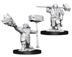 D&D Dwarf Cleric Unpainted Miniatures - The Comic Warehouse