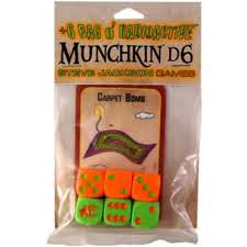 Munchkin: 6 Radioactive Bag O' Munchkin Dice