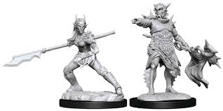  Magic Coralhelm Vommander & Halimar wavewatch Unpainted Miniatures - The Comic Warehouse