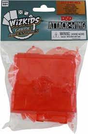 Dungeons & Dragons D&D Attack Wing Miniatures Game Orange Base & Pegs