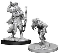 D&D Wererat & Weretiger Unpainted Miniatures - The Comic Warehouse