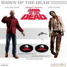 Plaid shirt & Flyboy Zombies: 1/12 Mezco Dawn of the Dead Toyz - The Comic Warehouse