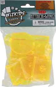 Dungeons & Dragons D&D Attack Wing Miniatures Game Yellow Base & Pegs