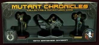 Mutant Chronicles Collectible Miniatures Game Exp 13th Banshee Division