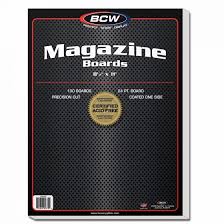 BCW 100 Magazine Boards (81/2 x11) 24pt. Board - The Comic Warehouse