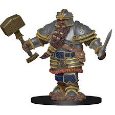 D&D Dwarf Fighter Premium Miniatures - The Comic Warehouse