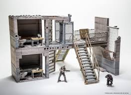 The Walking Dead Prison Catwalk 368 Building Set McFarlane Toys