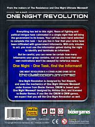 One Night Revolution Card Game