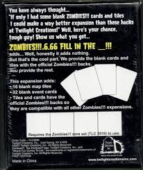 Zombies!!! 6.66 Fill in the Blank Card Expansion