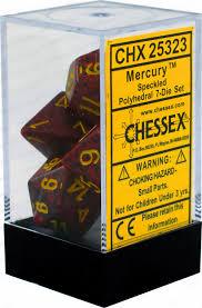 Chessex Polyhedral 7-Die Set - Speckled - Mercury - Comic Warehouse