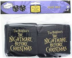 The Nightmare Before Christmas Fuzzy Dice - The Comic Warehouse