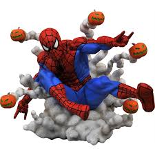 Marvel Spider-Man Pumpkin Bombs Pvc Wall-Mountable Diorama Figure