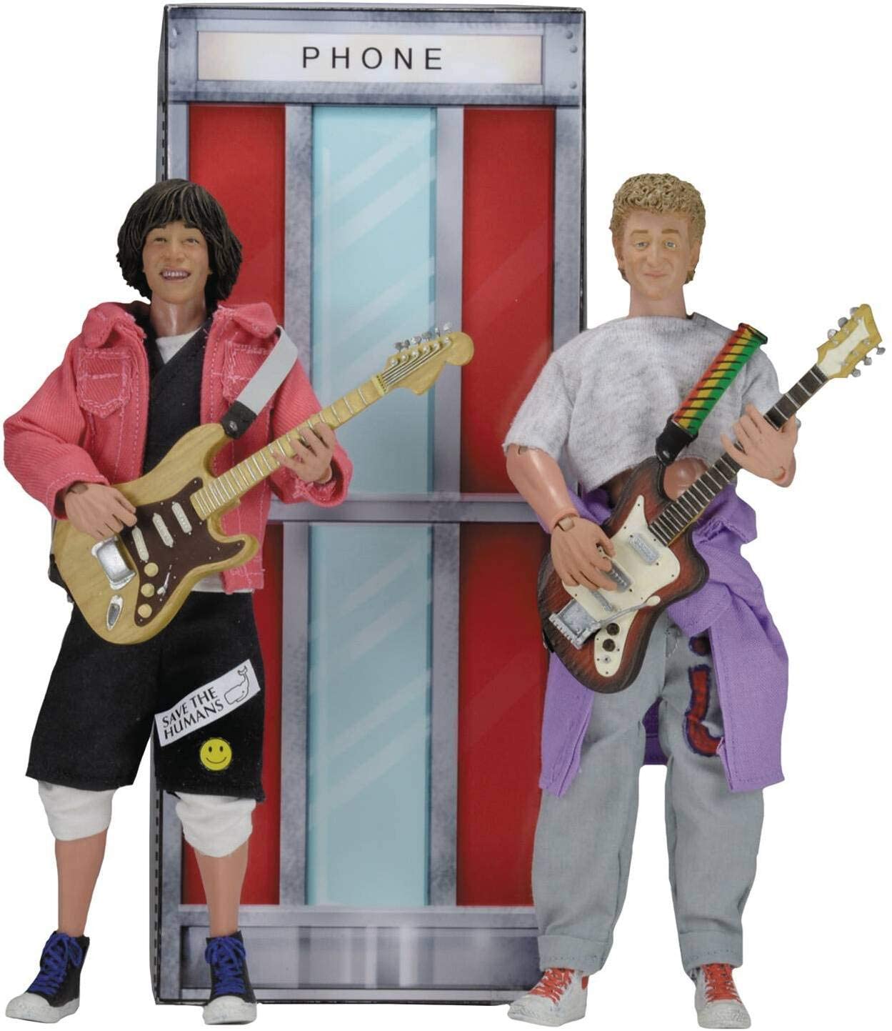 Bill & Teds Excellent Adventure: Wyld Stallyns (Bill & Ted Clothed) Neca 2 Pack Figures