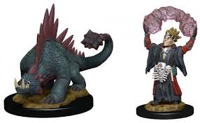 Wardlings Warlock & Lizard Pre-Painted Miniatures - The Comic Warehouse