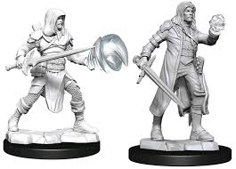 D&D Male Multiclass Fighter + Wizard Unpainted Miniatures - The Comic Warehouse