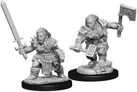 Pathfinder Battles Female Dwarf Barbarian Unpainted Miniatures - The Comic Warehouse